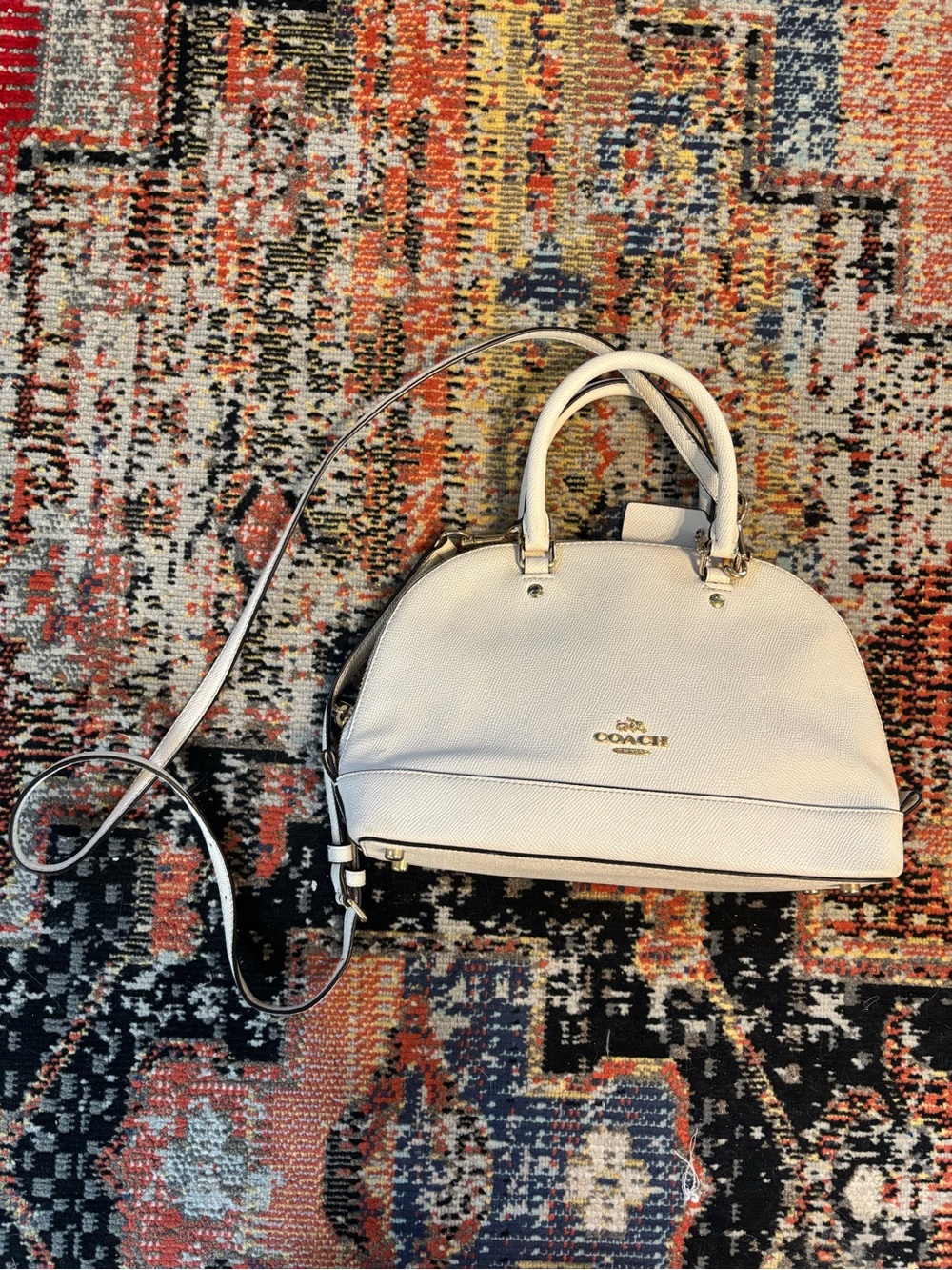 COACH Mini Sierra white/cream Satchel